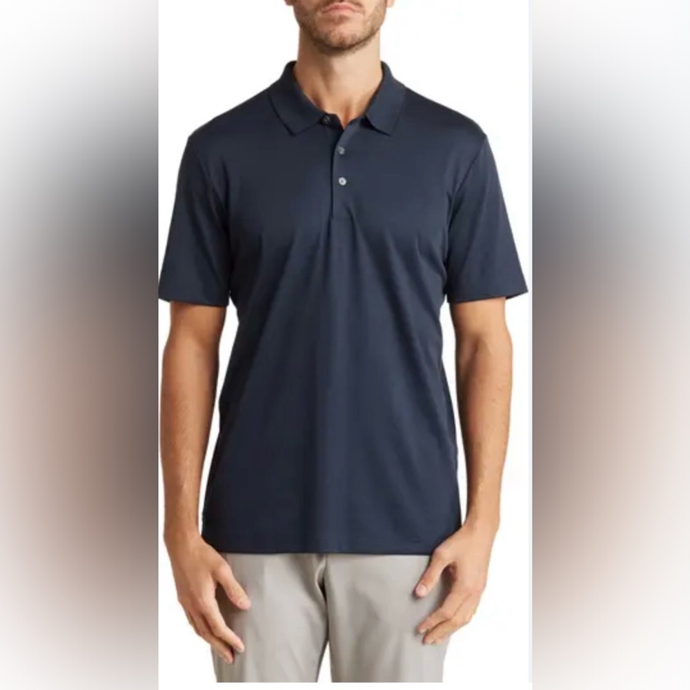 Theory Men's Dark Navy Performance Polo